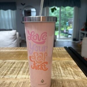 Anna Pink Tumbler with Inspirational Quote